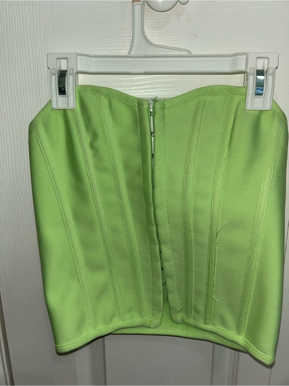 PrettyLittleThing Neon Green Corset Top